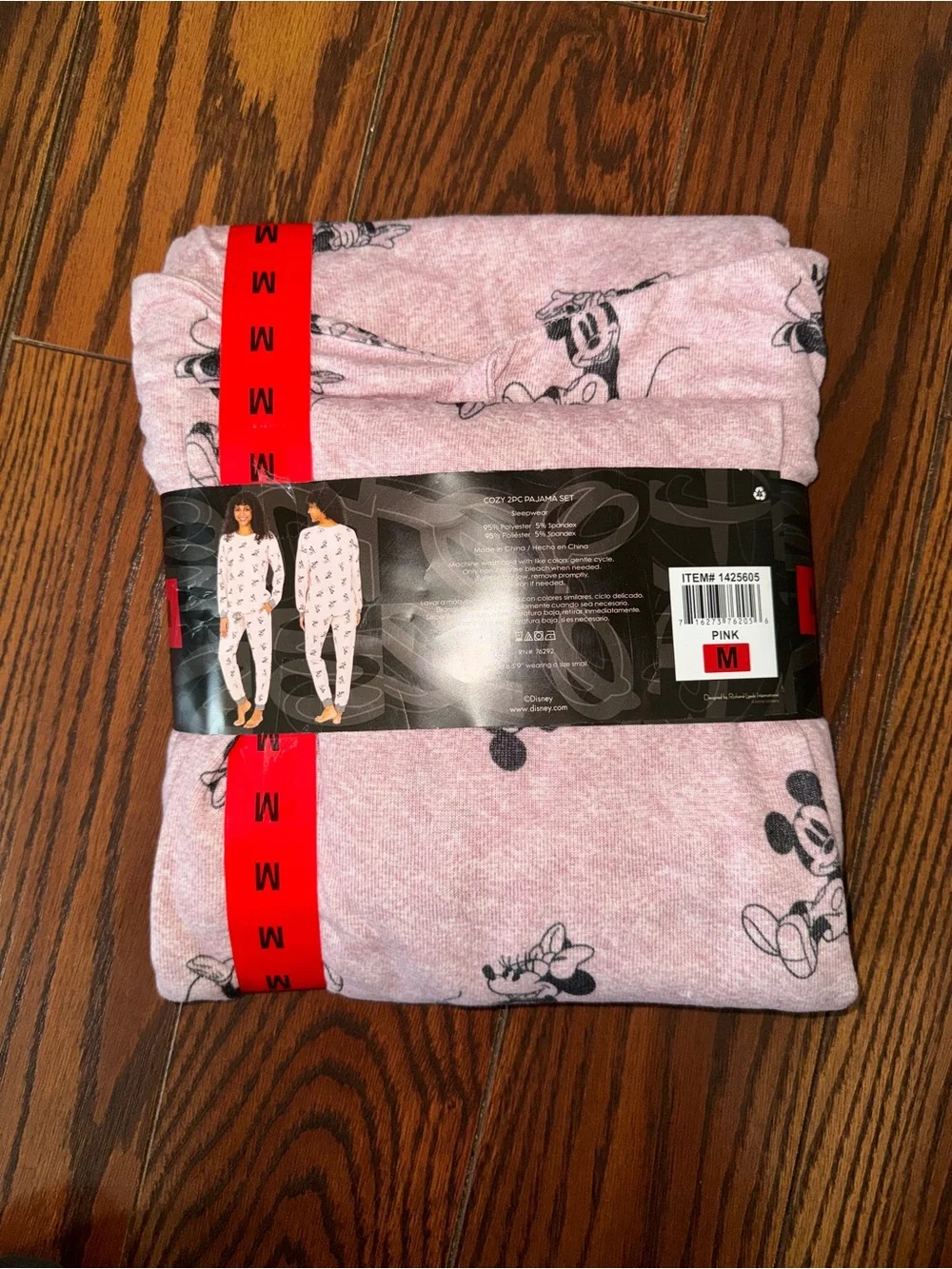 Disney Pink Mickey & Minnie Cozy 2-Piece Pajama Set